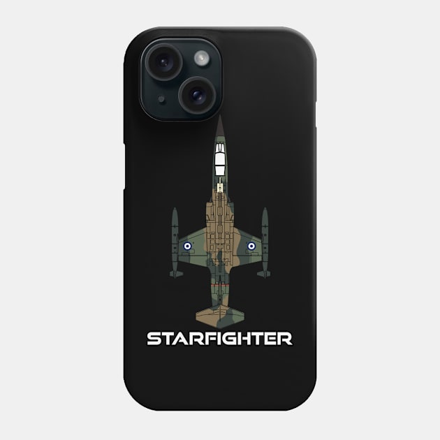 F-104 Starfighter (Greece) Phone Case by BearCaveDesigns