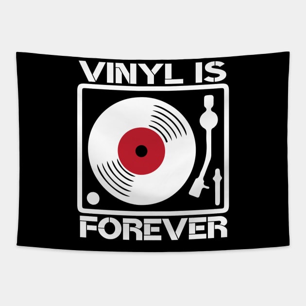 Vinyl is forever t shirt vinyl record collectors Tapestry by mlleradrian