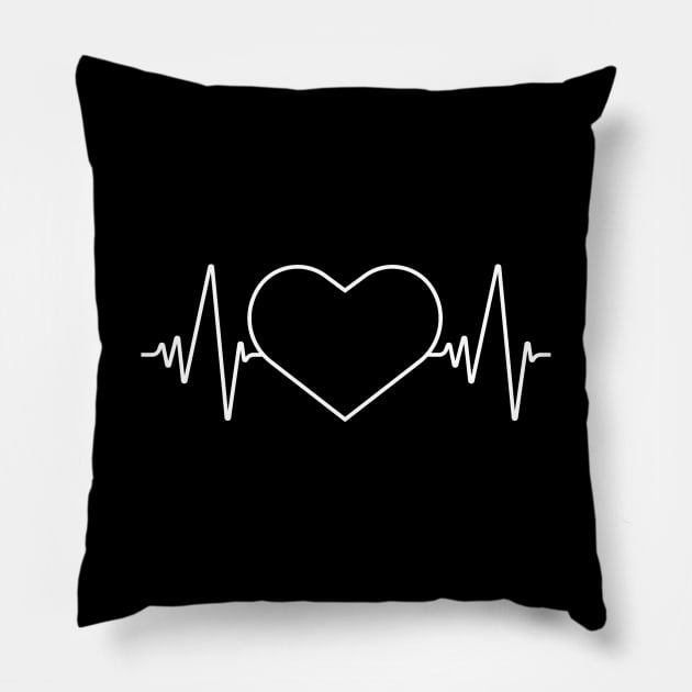 Heartbeat Pillow by CANVAZSHOP