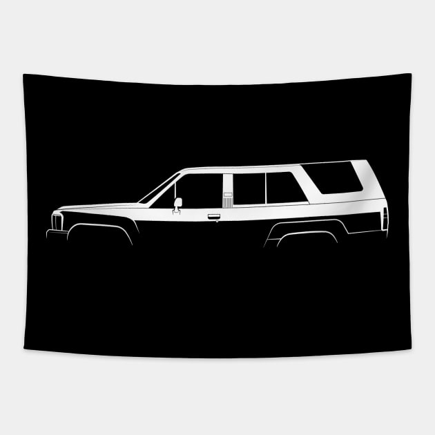 Toyota 4Runner (N60) Silhouette Tapestry by Car-Silhouettes