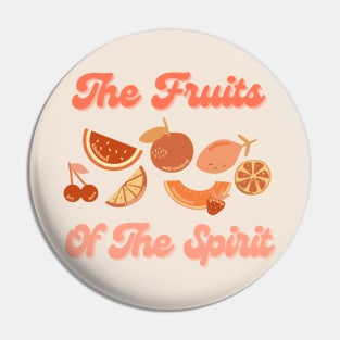 The Fruits of The Spirit - Christian Bible Verse Design Pin