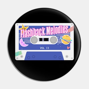 Flashback melodies retro revival - 80s Cassette Pin