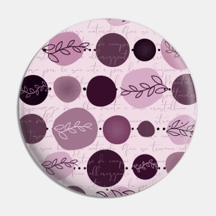 abstract circles pattern dark pink color Pin