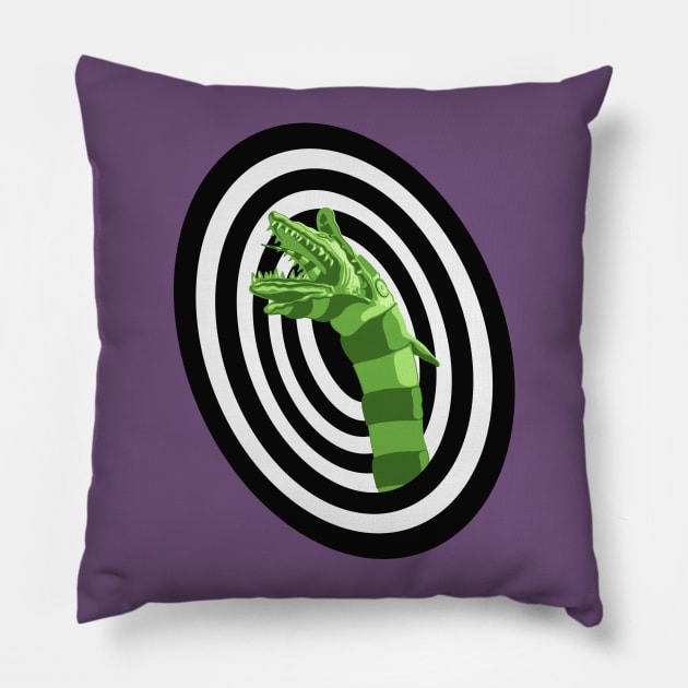 Sandworm (Beetlejuice) Pillow by PlaidDesign