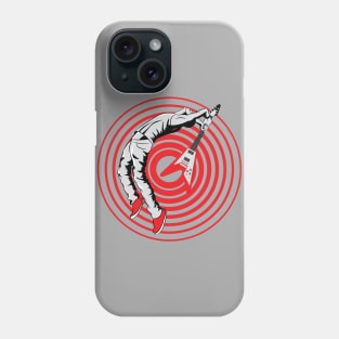 Punk Rock Guitar Smash - Guitarist Smashing Flying V Phone Case