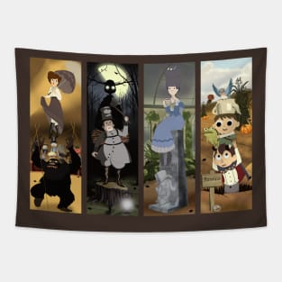 Over the Garden Wall Portraits Tapestry