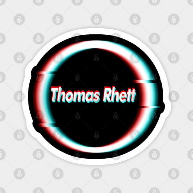 Glitch art - Thomas Rhett Magnet by PREMAN PENSIUN PROJECT