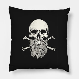 Bearded Skull Pillow