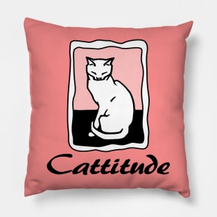 Cattitude Pillow