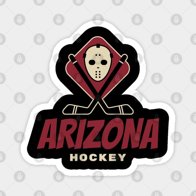 Arizona Coyotes hockey Magnet by BVHstudio