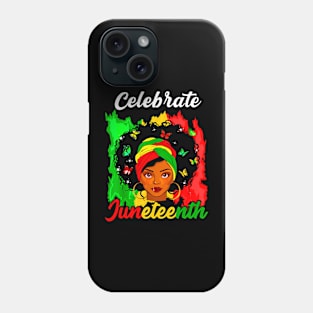 Juneteenth Afro Woman Black Queen African American Phone Case