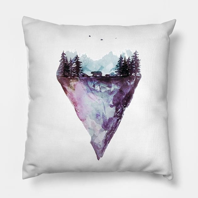 Northern Beauty Pillow by BrainDrainOnly