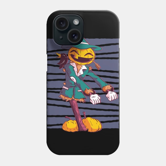 PUMPKIN SCARECROW FLOSS DANCING FUNNY HALLOWEEN Phone Case by madeinchorley