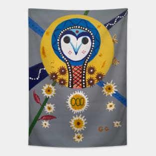 Universal Wisdom of the Owl Tapestry