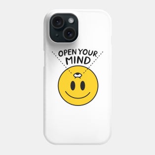 Open Your Mind Smiley. Phone Case