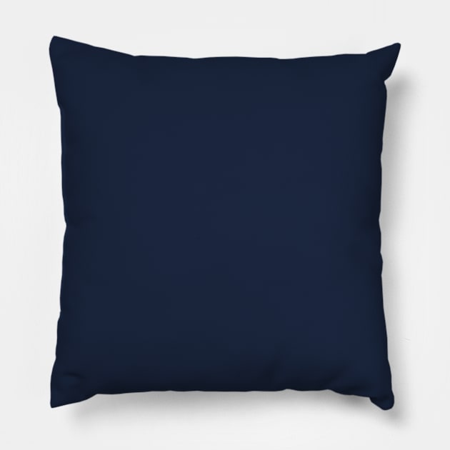 PLAIN SOLID Yankees Blue Pillow by colorsandpatterns