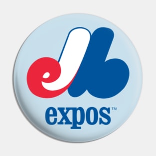 Les Expos de Montréal Stacked Logo Pin