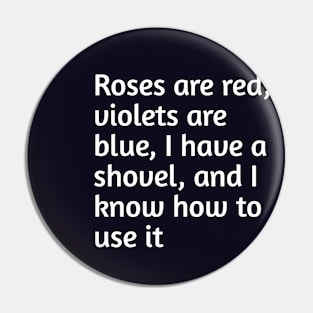 Roses and red funny joke Pin