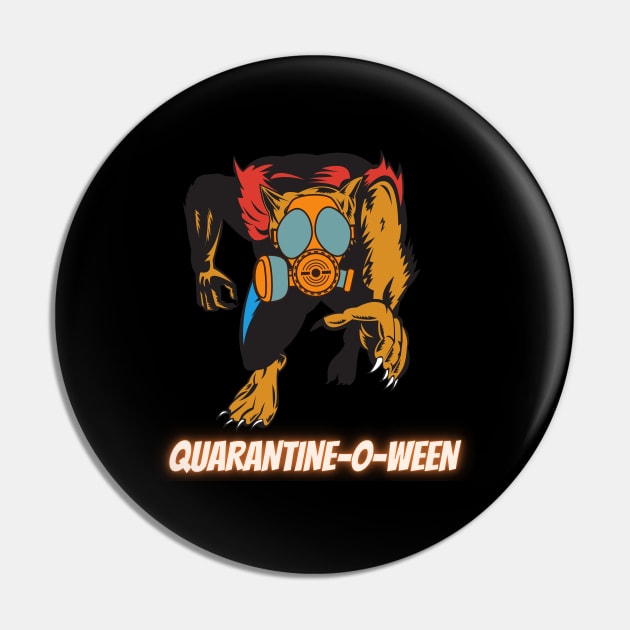 Quarantine-O-Ween Werewolf Lupine Lovers Funny Halloween Costume Funny Lycan Halloween Gift Wolf Lycanthrope Quarantine Mask 2020 Halloween Lycanthropy Pin by nathalieaynie