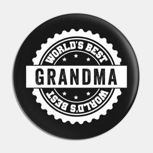 Worlds Best Grandma Pin