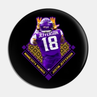 Justin Jefferson Diamond Style Pin