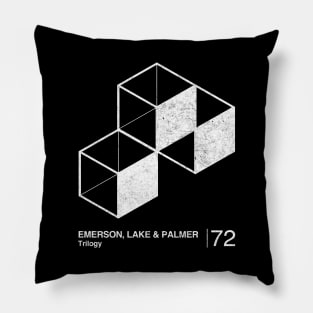 Trilogy / Minimalist Graphic Artwork Fan Design Pillow