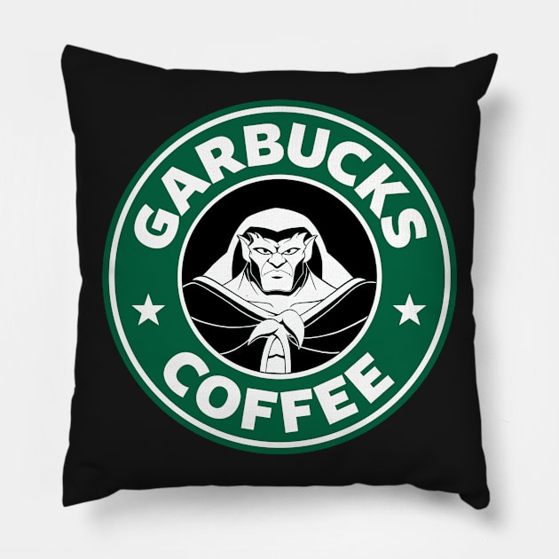 Garbucks Coffee - Goliath Pillow by Twogargs