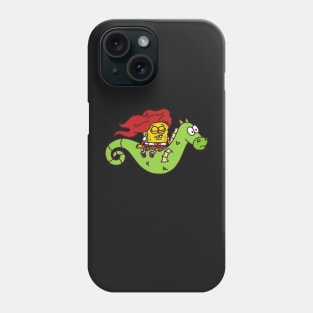 SpongeBob on Seahorse Phone Case