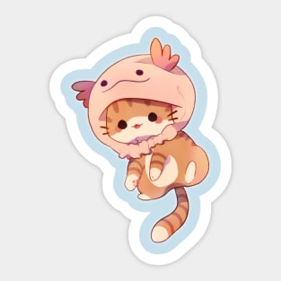 Cute Snaxolotl Kawaii Axolotl Food Snacks Sweets P' Sticker