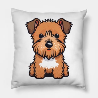 Cute Airedale Terrier Puppy Pillow