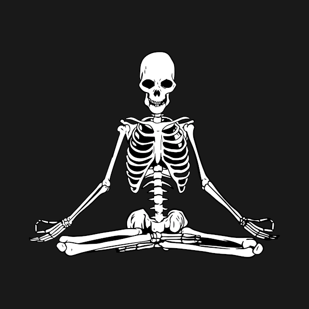 Skeleton Yoga by Imaginariux