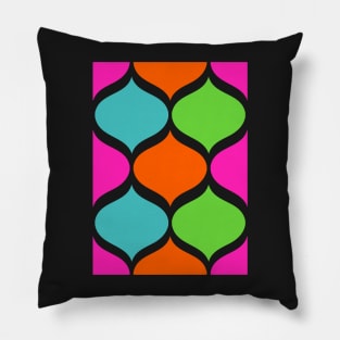 Retro Mod Ogee Summer 2021 Color Trends Pillow