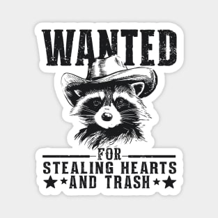 Funny Raccoon Cowboy Magnet