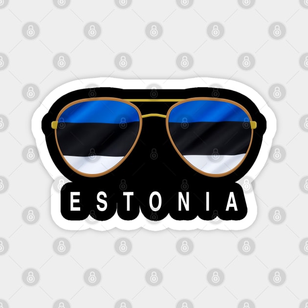 Estonia Sunglasses, Estonia Flag, Estonia gift , Estonian Magnet by JayD World