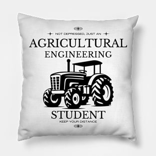 Agricultural Engineering - White Version - Engineers Pillow