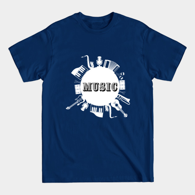 Disover Music Is Life Graphic Design Tee - Music Is Life - T-Shirt