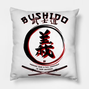 Seven Virtues of BUSHIDO - GI - Martial Arts Kung-Fu Pillow