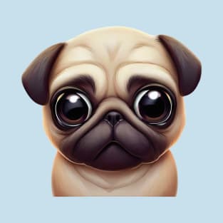 Classic Pug Artwork T-Shirt