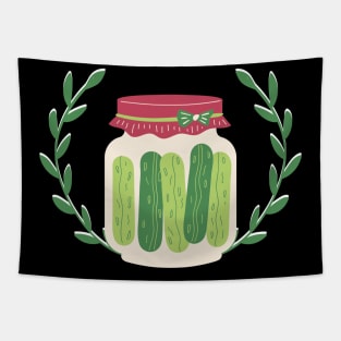 Premium Pickle In Jar Tapestry