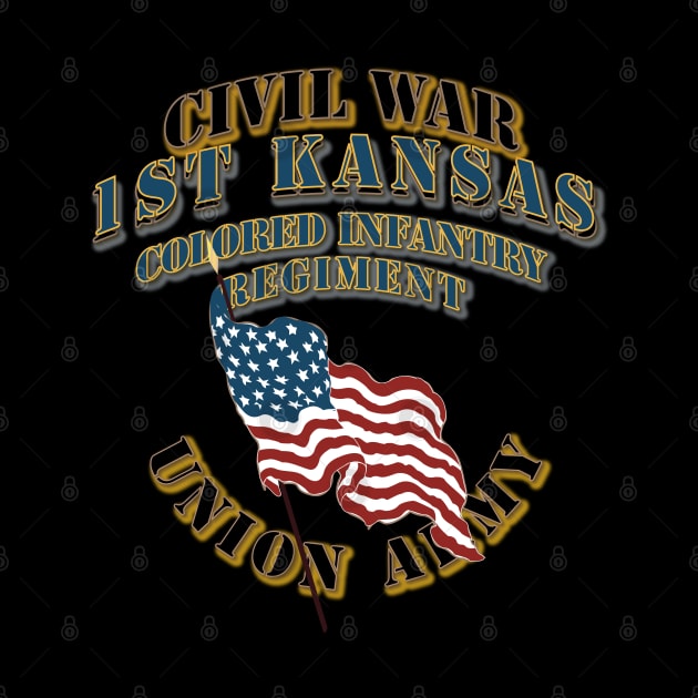 Civil War - 1st Kansas Colored Infantry Regiment - USA X 300 by twix123844