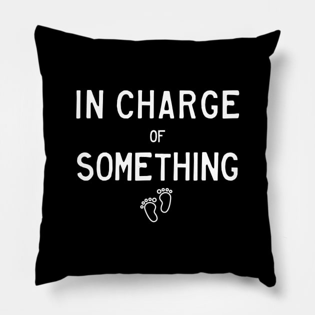 The Office Creed Bratton In Charge of Something White Pillow by felixbunny