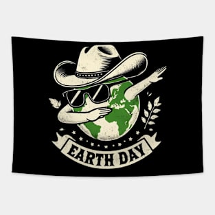 American Cow Boy Style Hat Costume Dabbing Earth Day Tapestry