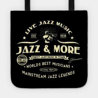 Jazz Club Symbol Retro Style Tote