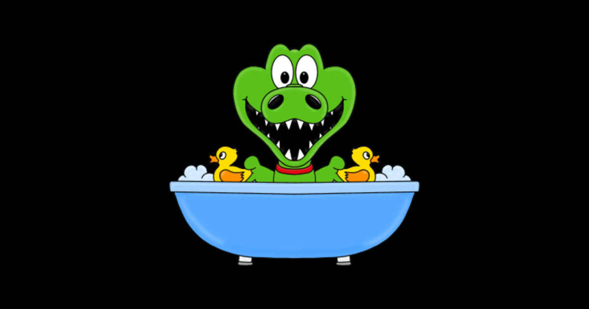 KROKODIL CROCODILE BADEWANNE BATHTUB TIER ANIMAL Bath