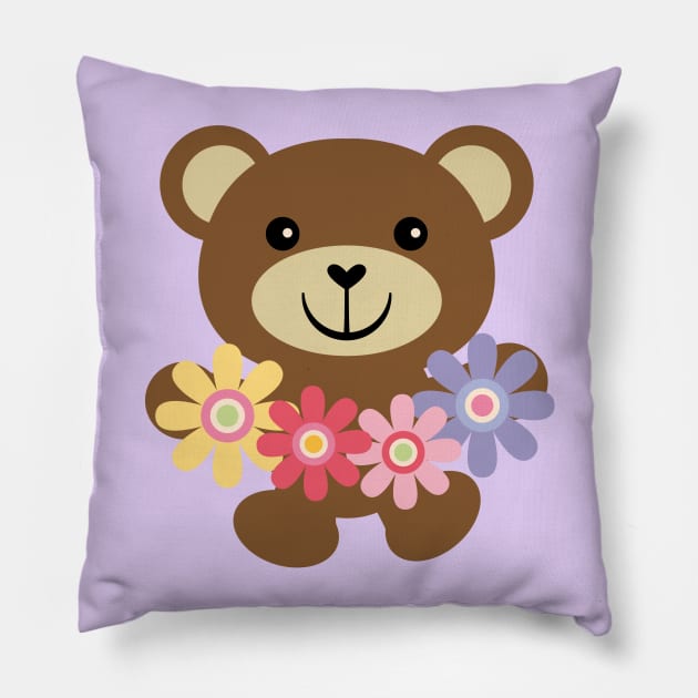 Flower Of Life Bear Pillow by Hashop