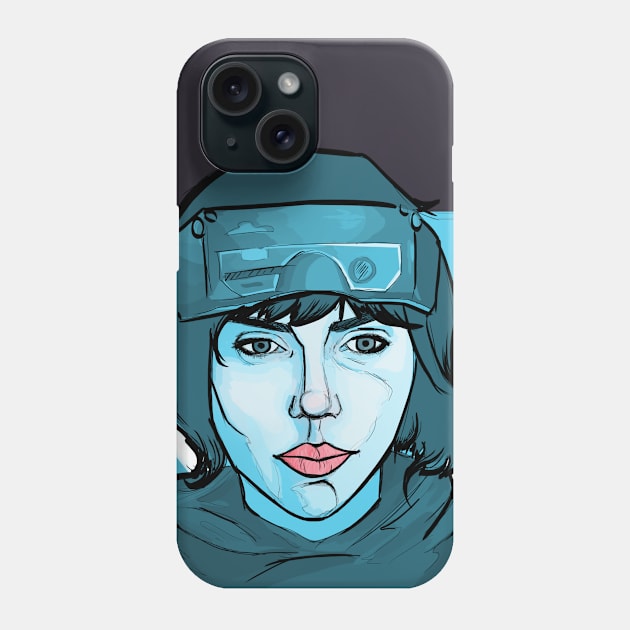 Major Johansson Phone Case by @akaluciarts