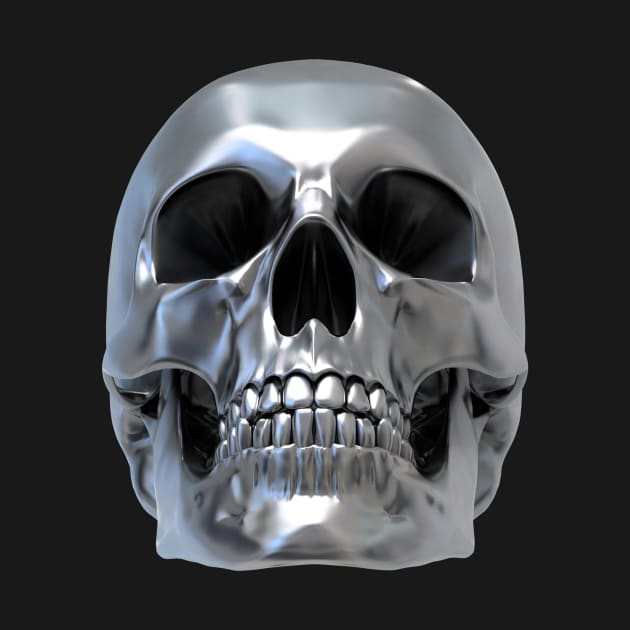 Chrome Skull by lllucifercat