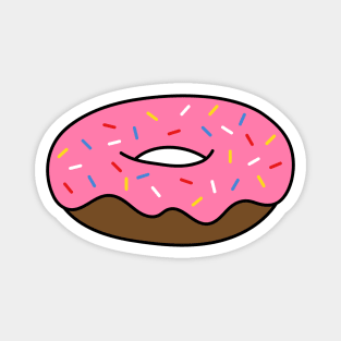 Pink Donut with Sprinkles Magnet