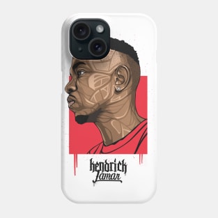 Kendrick Lamar portrait Phone Case