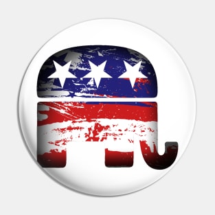 Republican Elephant Pin